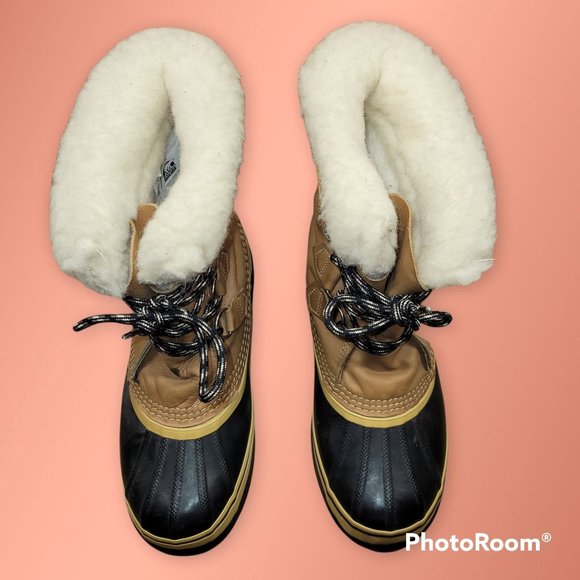 Sorel Shoes - Sorel Women's Size 7 Caribou Brown Tan Winter Snow Duck Boot
